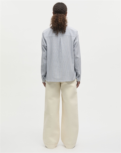 Mads Nørgaard - Soft Crease Funa Top - Sky Captain/Bright Cobalt